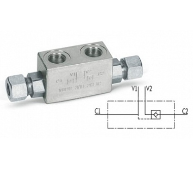 ГИДРОЗАМКИ ОДНОСТОРОННИЕ ДЛЯ МОНТАЖА НА ТРУБКАХ 12 ММ (DIN 2353) VBPSE 2 CEXC